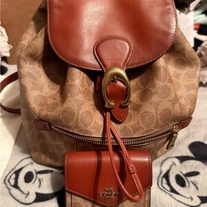 Coach Evie backpack with wallet